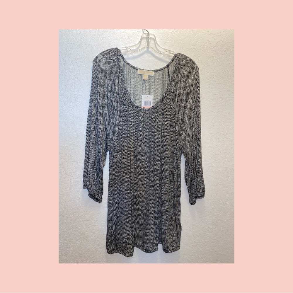 Michael Kors- black and white blouse NEW
